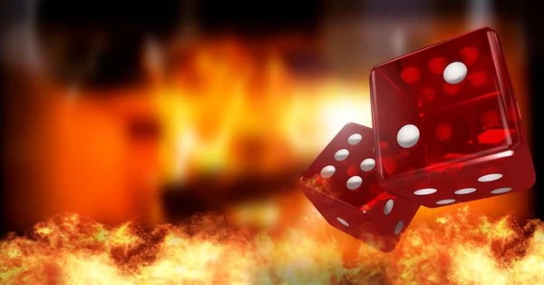 Casino Hold'em table with dealer and player cards